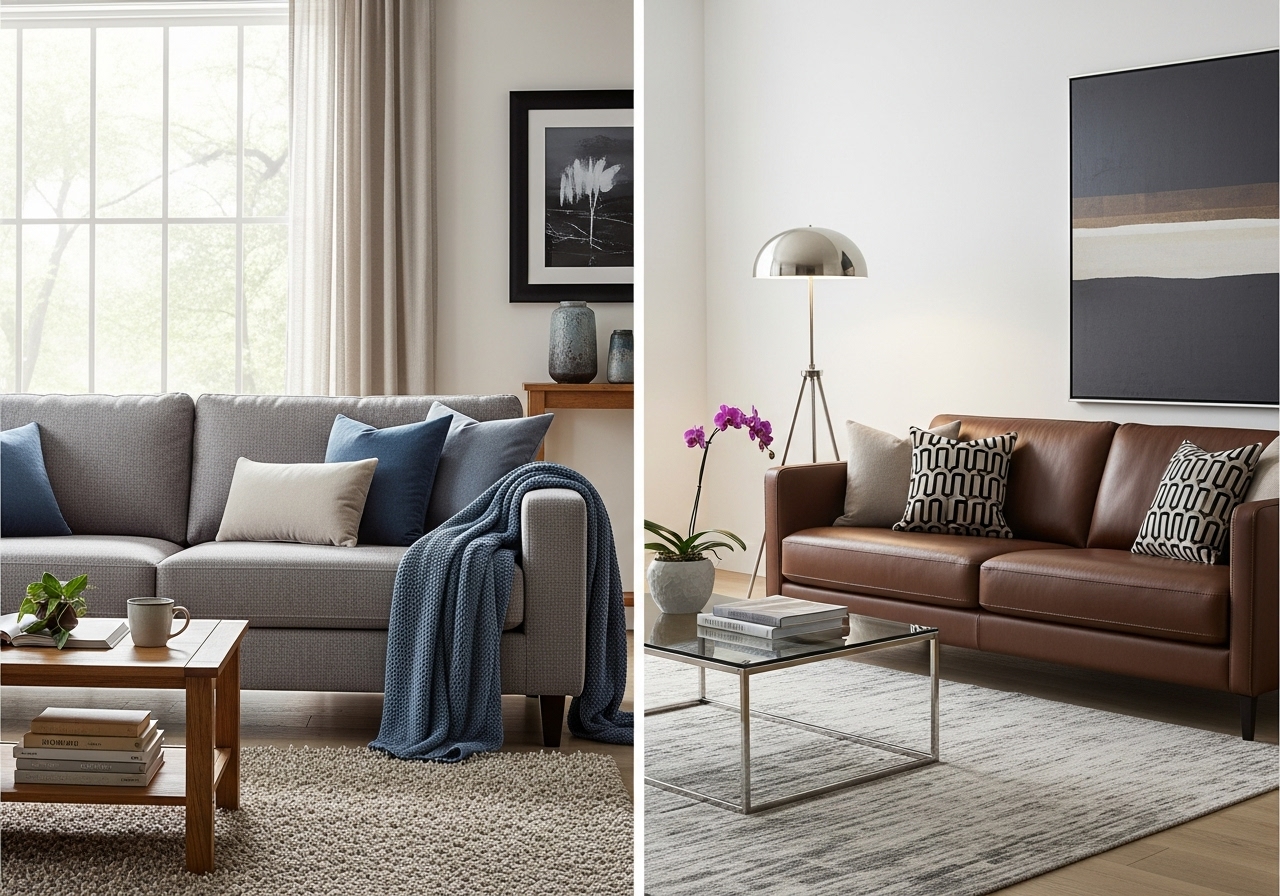 Leather vs Fabric Sofas: Which One is Better for Your Home?
